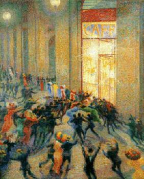 Umberto Boccioni : Riot in the Galleria